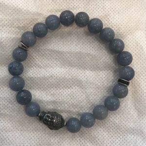 Beaded Stone Bracelet w/ Buddha